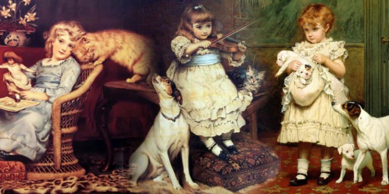 Victorian Artist Charles Burton Barber Captures the Special Bond Between Children and Pets