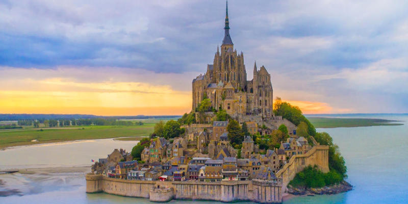 Mont Saint-Michel  Visit the Past at this Fortress-Style Church Abbey